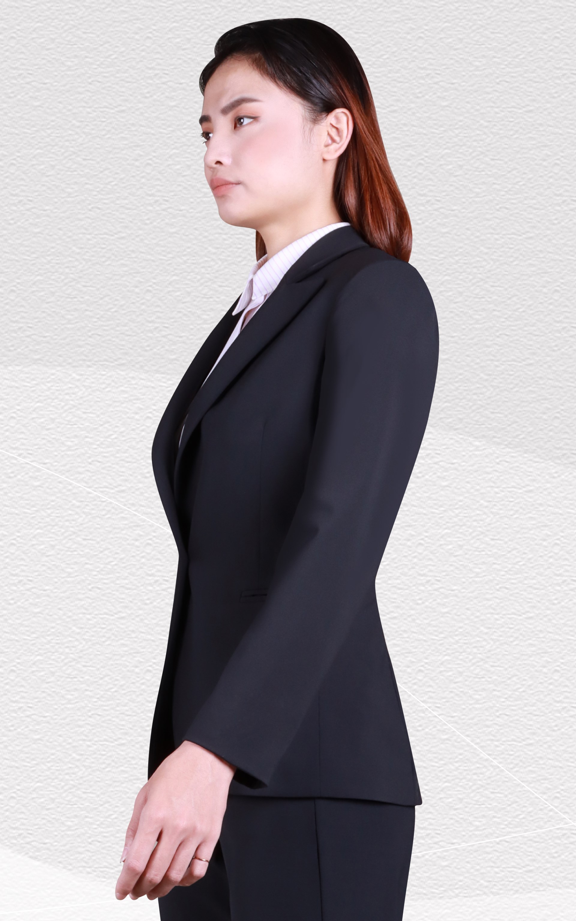 女士彈性針織西裝外套